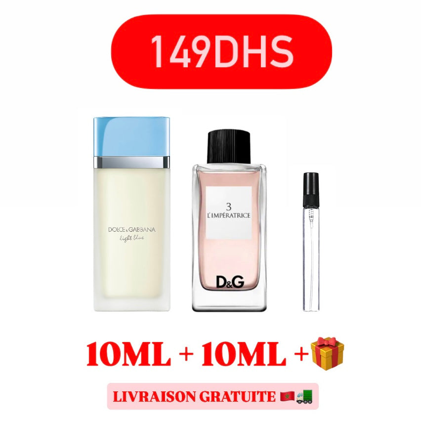10ml light blue+10ml l’imperatrice+10ml grt